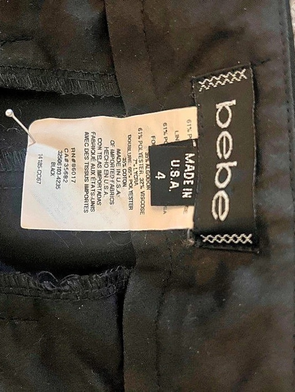 bebe Women's Black Pantsuit Size 4 - Picture 4 of 12